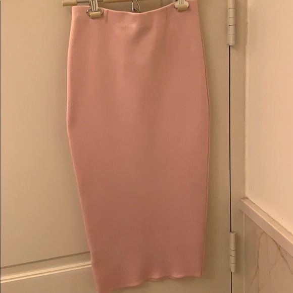 C/MEO Collective Pink Knit Pencil Skirt Sz S - Picture 6 of 14